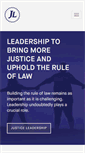 Mobile Screenshot of justiceleaders.org