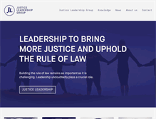 Tablet Screenshot of justiceleaders.org